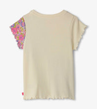 Load image into Gallery viewer, Hatley Girls Groovy Flowers Patchwork Tee