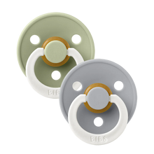 Load image into Gallery viewer, BIBS Natural Rubber Pacifier / Glow - 2 Pack