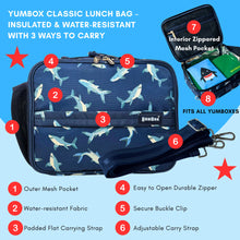 Load image into Gallery viewer, Yumbox Classic Lunch Bag - Shark Print