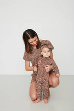 Load image into Gallery viewer, Bambi & Birdie Baby Zipper Sleeper - Brown Floral