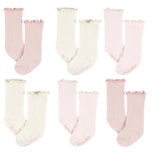 Load image into Gallery viewer, Just Born Baby Socks - 6 Pack