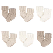 Load image into Gallery viewer, Just Born Baby Socks - 6 Pack