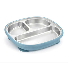 Load image into Gallery viewer, Baby Bliss Stainless Steel Suction Divided Plate