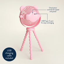 Load image into Gallery viewer, Itzy Ritzy Itzy Breeze 3-Speed Stroller Fan