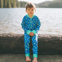 Load image into Gallery viewer, Honeysuckle Swim Full Zipper Sunsuit - Funfetti