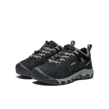 Load image into Gallery viewer, Keen Kids Targhee IV Waterproof Hiking Shoe - Black/Steel Grey