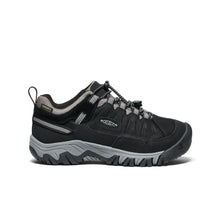 Load image into Gallery viewer, Keen Kids Targhee IV Waterproof Hiking Shoe - Black/Steel Grey