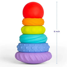 Load image into Gallery viewer, Ubbi Teether Totter Silicone Tower Toy