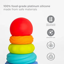 Load image into Gallery viewer, Ubbi Teether Totter Silicone Tower Toy