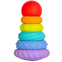 Load image into Gallery viewer, Ubbi Teether Totter Silicone Tower Toy