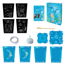 Load image into Gallery viewer, Box Candiy Totally Twilight Sea Life Lantern to Scratch Art Set