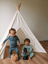 Load image into Gallery viewer, ZippyJamz True Blue Footed Sleeper