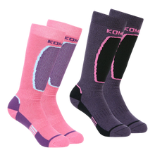 Load image into Gallery viewer, Kombi The Brave Midweight Ski Socks Twin Pack - Junior