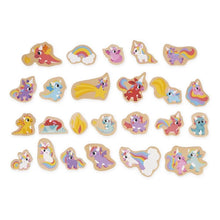 Load image into Gallery viewer, Janod Unicorn & Dragon Magnets 24 Pieces