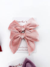 Load image into Gallery viewer, Aurelia & Co. Valentines Hair Bows Luxe Velvet