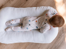 Load image into Gallery viewer, ZippyJamz Bamboo Winter Whemsy Sleeper - Grey