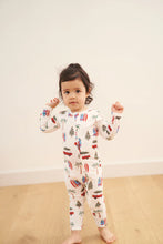 Load image into Gallery viewer, Bambi & Birdie Baby Zipper Sleeper - Cali Chistmas
