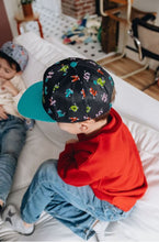 Load image into Gallery viewer, Headster Kids Alphabet Fiesta Snapback-Black