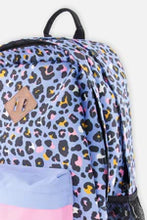 Load image into Gallery viewer, deux par deux Kids Backpack Printed Blue Leopard