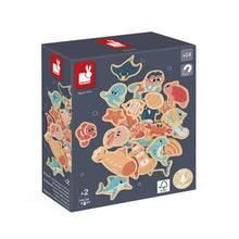 Load image into Gallery viewer, Janod Sea Life Magnets 24 Pieces