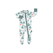 Load image into Gallery viewer, Belan.J Baby Footed Zipper Sleeper -Sleigh Ride
