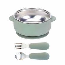 Load image into Gallery viewer, Baby Bliss Stainless Stainless Steel Bowl & Utensils