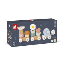 Load image into Gallery viewer, Janod Sweet Cocoon Pull Snail Train