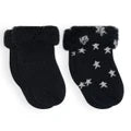 Load image into Gallery viewer, Kushies Terry Newborn Socks (Symbols)-2Pk