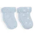 Load image into Gallery viewer, Kushies Terry Newborn Socks (Symbols)-2Pk