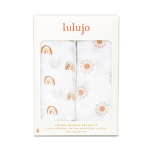 Load image into Gallery viewer, Lulujo Cotton Swaddles - 2 PK