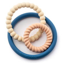 Load image into Gallery viewer, Little Cheeks 3-in-1 Trio Rings Teether