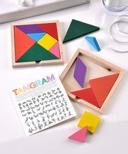 Load image into Gallery viewer, Tangram Wooden Problem Solving Puzzle

