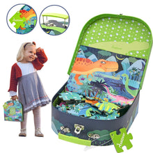 Load image into Gallery viewer, Mideer Dinosaur Age Luggage Puzzle