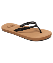 Load image into Gallery viewer, Roxy Girls Costas Flip-Flops - Black