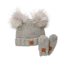 Load image into Gallery viewer, Kombi Adorable Knit Toque and Mittens Set - Infant