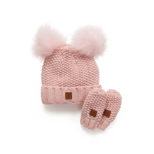 Load image into Gallery viewer, Kombi Adorable Knit Toque and Mittens Set - Infant