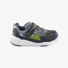 Load image into Gallery viewer, Stride Rite Boys Light-Up Zips Cosmic Sneaker - Grey/Green