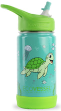 Load image into Gallery viewer, EcoVessel Frost - 12 oz Insulated Stainless Steel Water Bottle with Straw