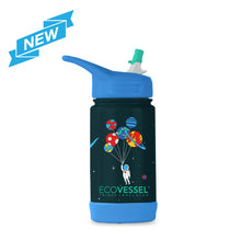 Load image into Gallery viewer, EcoVessel Frost - 12 oz Insulated Stainless Steel Water Bottle with Straw