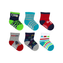 Load image into Gallery viewer, Robeez 6 PK Infant Socks - Game On!