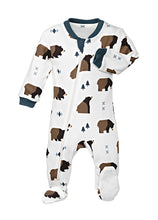 Load image into Gallery viewer, ZippyJamz Little Grizzle Footed Zipper Sleeper