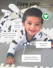 Load image into Gallery viewer, ZippyJamz Little Grizzle Footed Zipper Sleeper