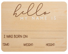 Load image into Gallery viewer, Pearhead Wooden Fill In Photo Prop