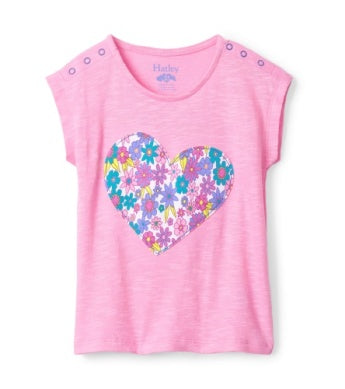Hatley Baby Girls Retro Floral Snap Up Tee