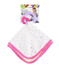 Load image into Gallery viewer, Chewbeads Lovey Blanket & Silicone Teether