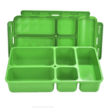 Load image into Gallery viewer, Go Green 5-Compartment Leak-Proof Food Box - Large