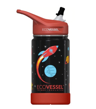 Load image into Gallery viewer, EcoVessel Frost - 12 oz Insulated Stainless Steel Water Bottle with Straw
