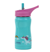 Load image into Gallery viewer, EcoVessel Scout - 13 oz Insulated Stainless Steel Water Bottle with Straw
