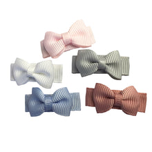 Load image into Gallery viewer, Baby Wisp Tuxedo Bow Snap Clips - 5Pk