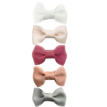 Load image into Gallery viewer, Baby Wisp Charlotte Bow Clips 5PK
